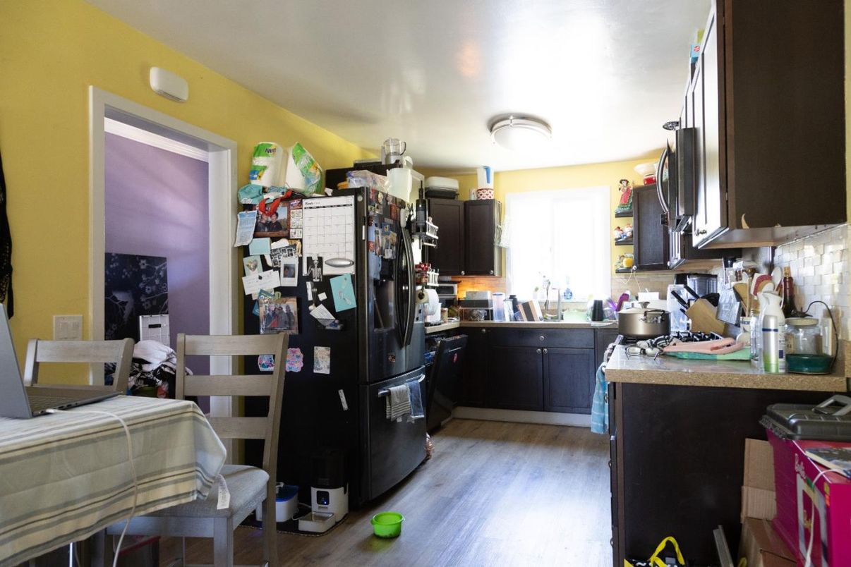 Interior, Kitchen, Wood Texture Flooring
