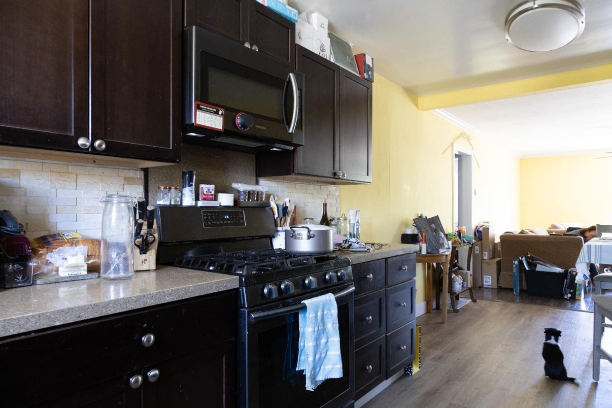 Interior, Kitchen, Living room, Wood Texture Flooring