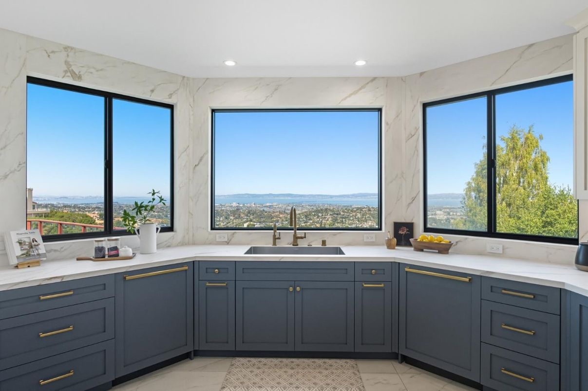Interior, Kitchen, Marble, Marble Walls, Recessed Lighting, Water