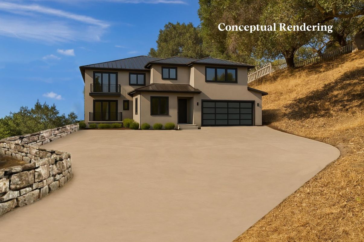 Attached, Backyard, Exterior, Facade, Mediterranean