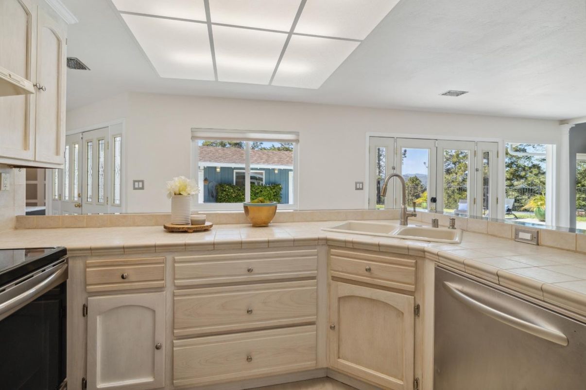 Interior, Kitchen, Stainless Steel Appliances, Tile Countertops