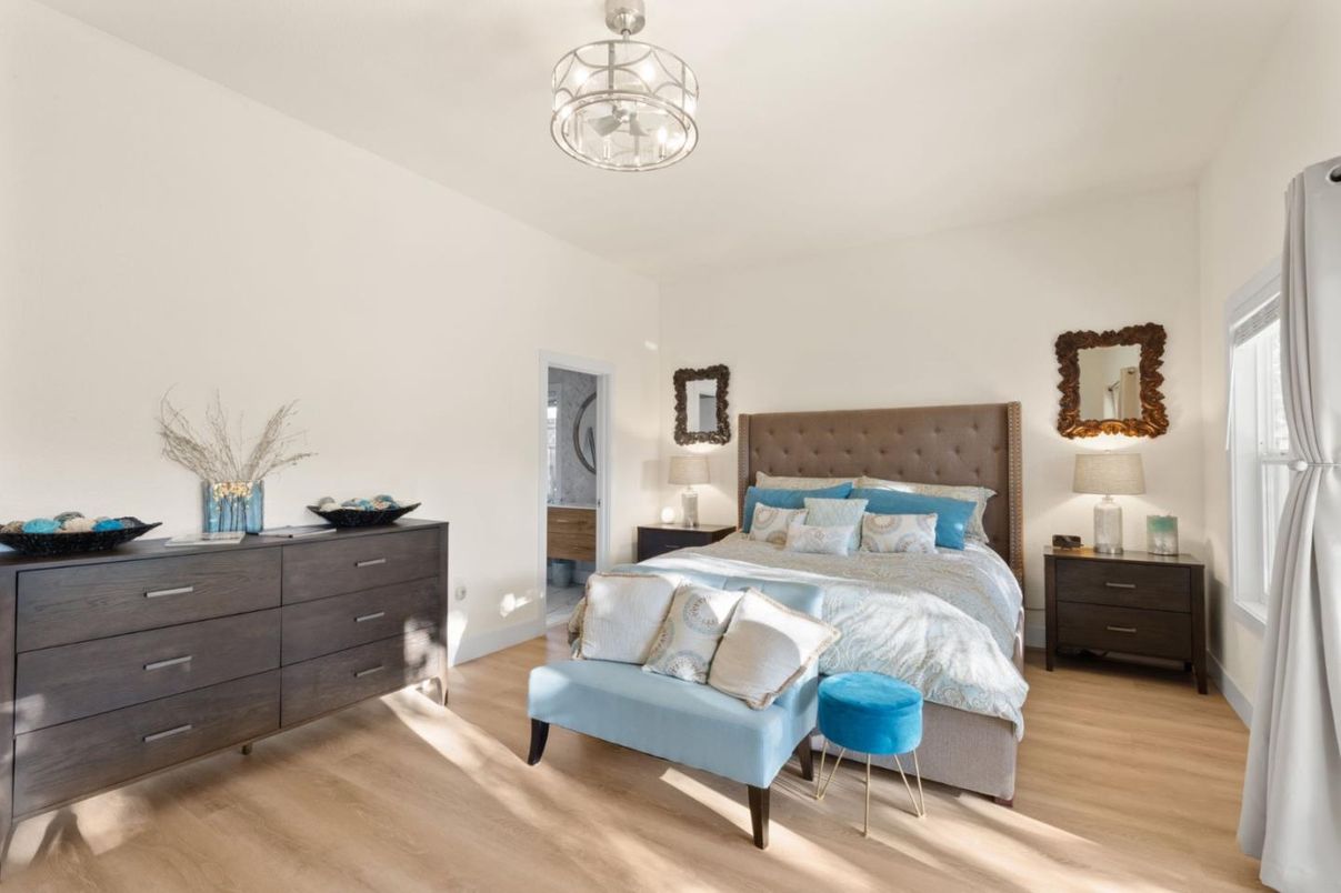 Bedroom, Interior, Wood Texture Flooring