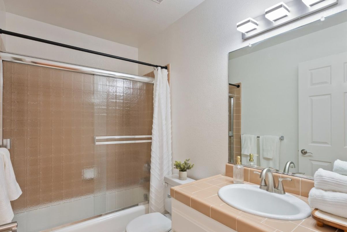 Bathroom, Glass Shower, Interior, Tile Countertops