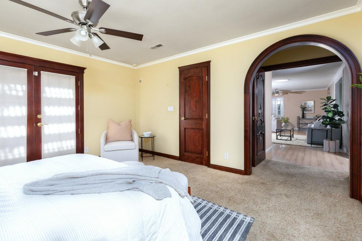 Bedroom, Interior, Wood Texture Flooring