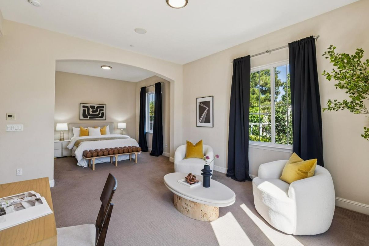 Bedroom, Interior, Recessed Lighting