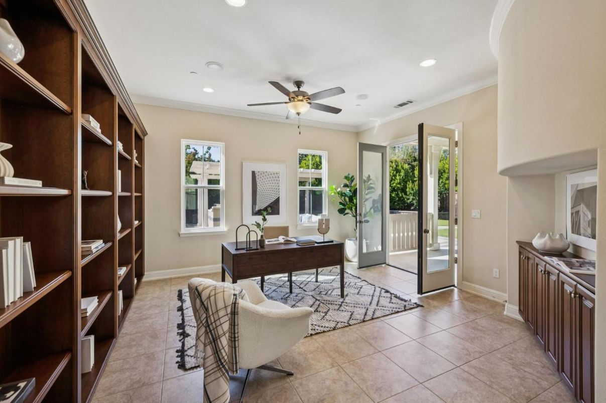 Home Office, Interior, Recessed Lighting