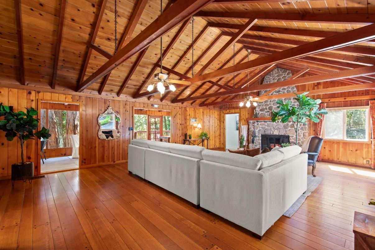 Fireplace, Interior, Living room, Wooden Beams, Wooden Ceilings, Wood Texture Flooring, Wooden Walls