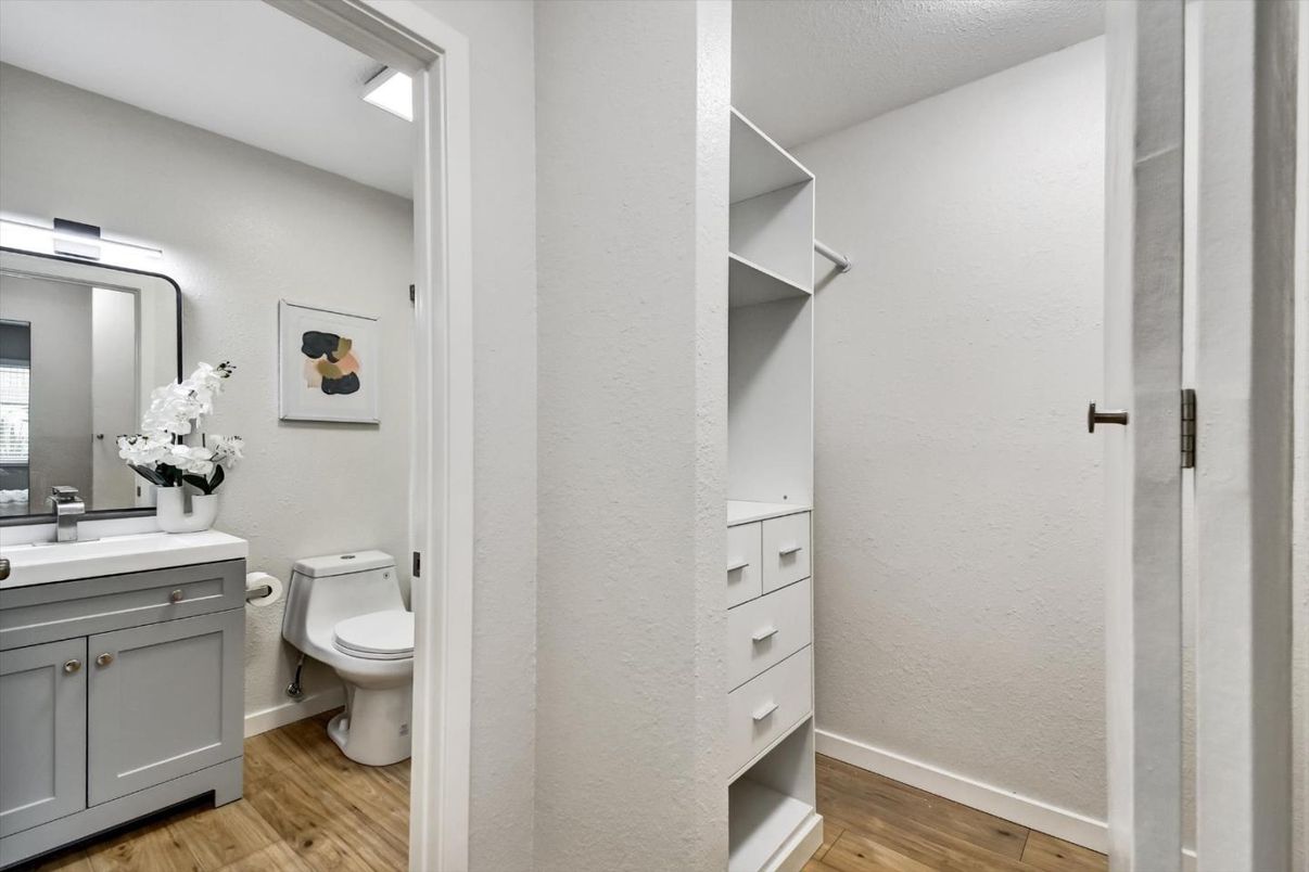 Bathroom, Interior, Wood Texture Flooring