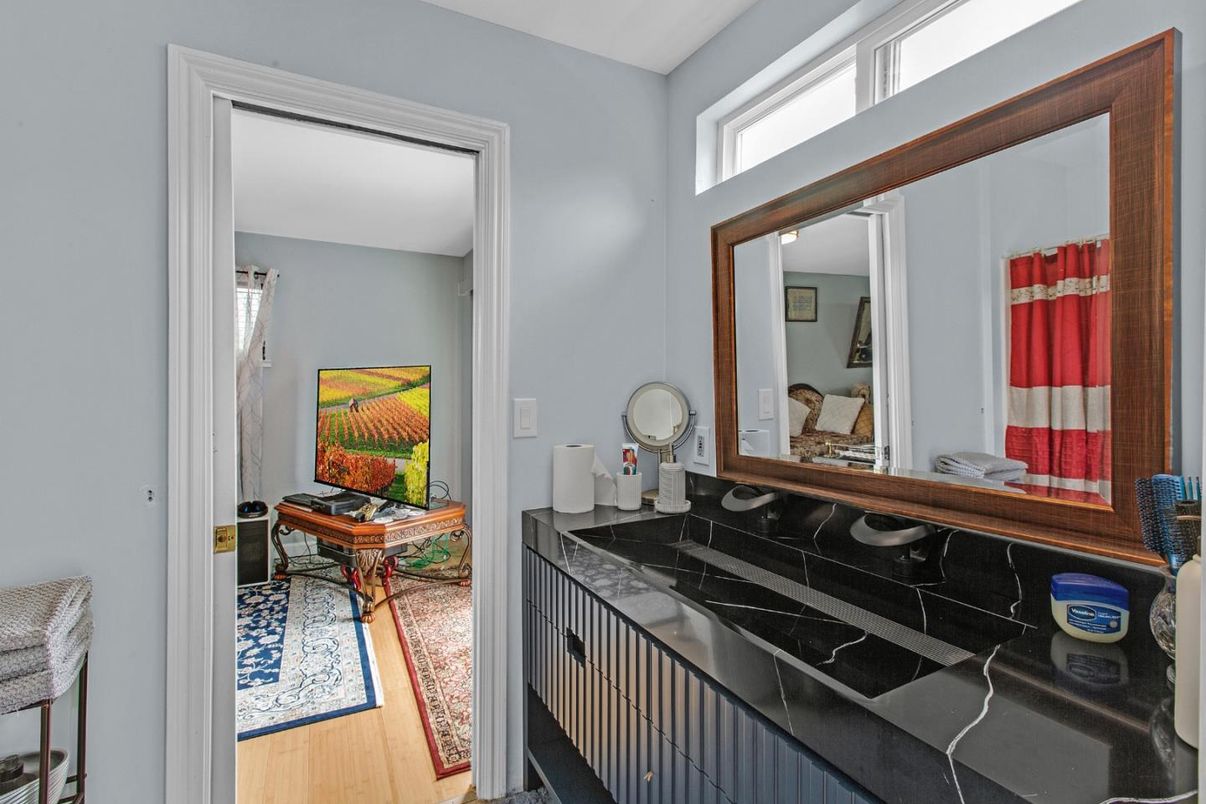 Bathroom, Interior, Wood Texture Flooring