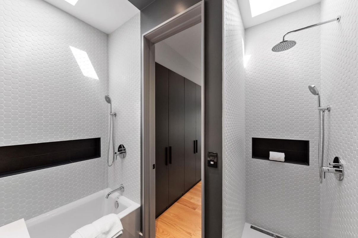 Bathroom, Interior, Wood Texture Flooring