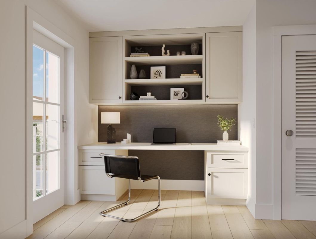 Home Office, Interior, Wood Texture Flooring