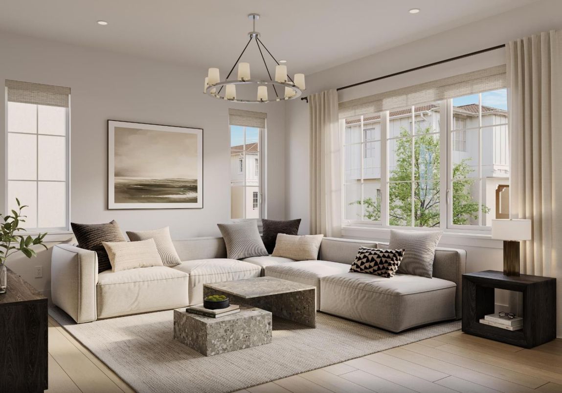 Chandelier, Interior, Living room, Recessed Lighting, Wood Texture Flooring