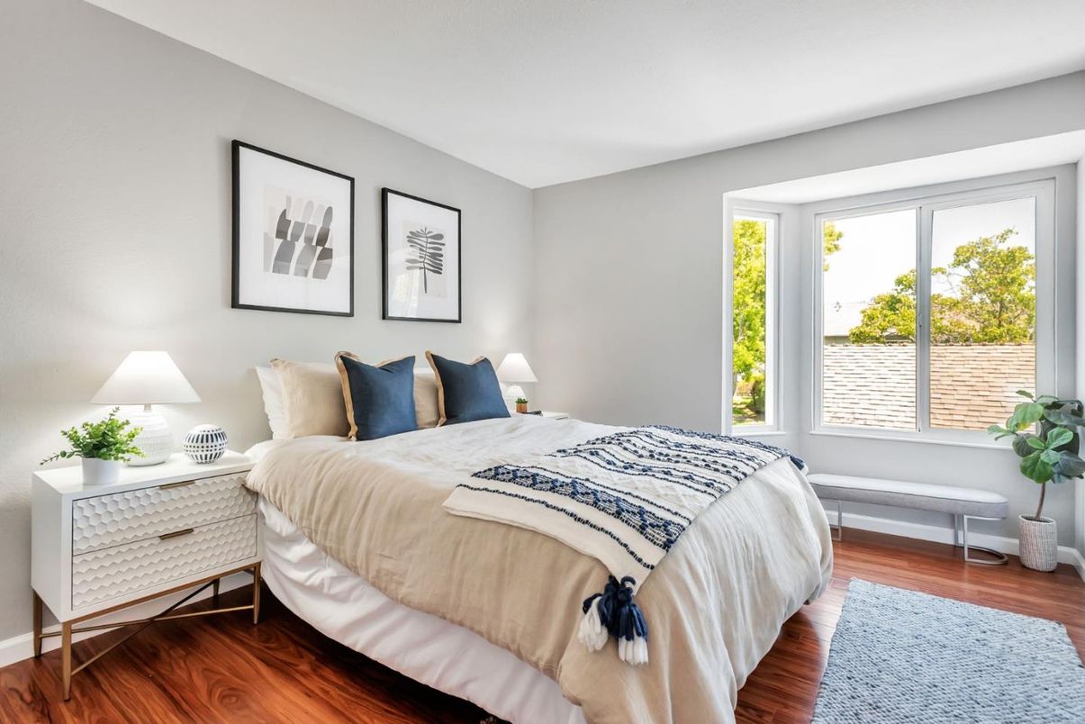 Bedroom, Interior, Wood Texture Flooring