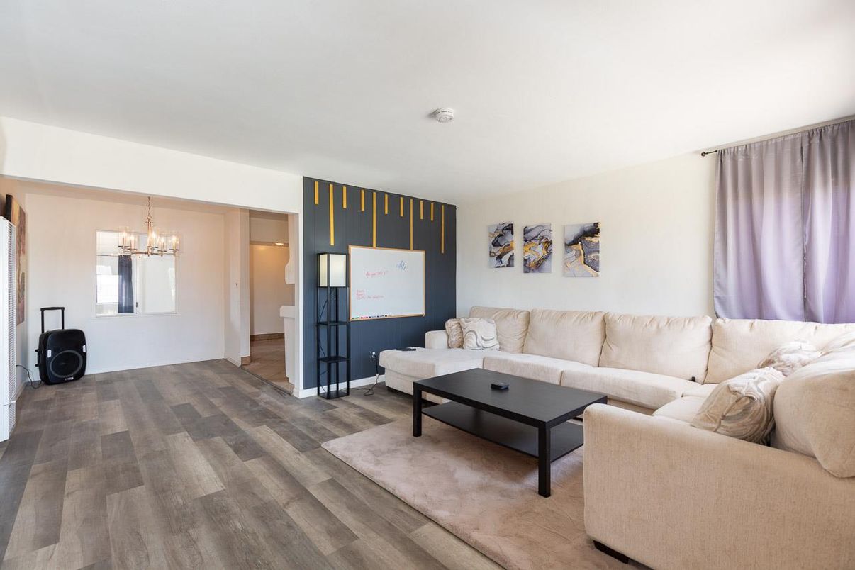 Chandelier, Interior, Living room, Wood Texture Flooring