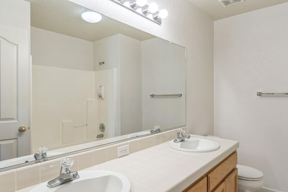 Bathroom, Dual Sink Vanities, Interior, Tile Countertops