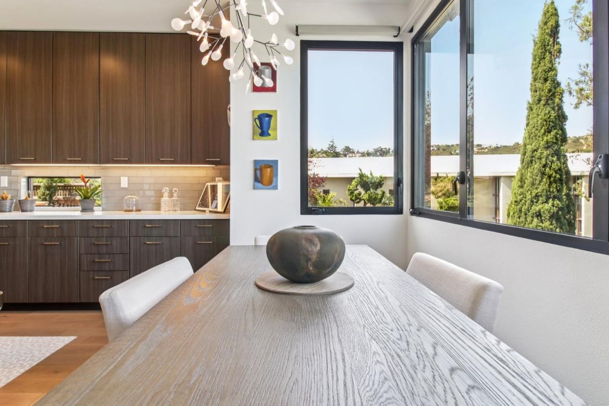 Dining room, Interior, Wood Texture Flooring