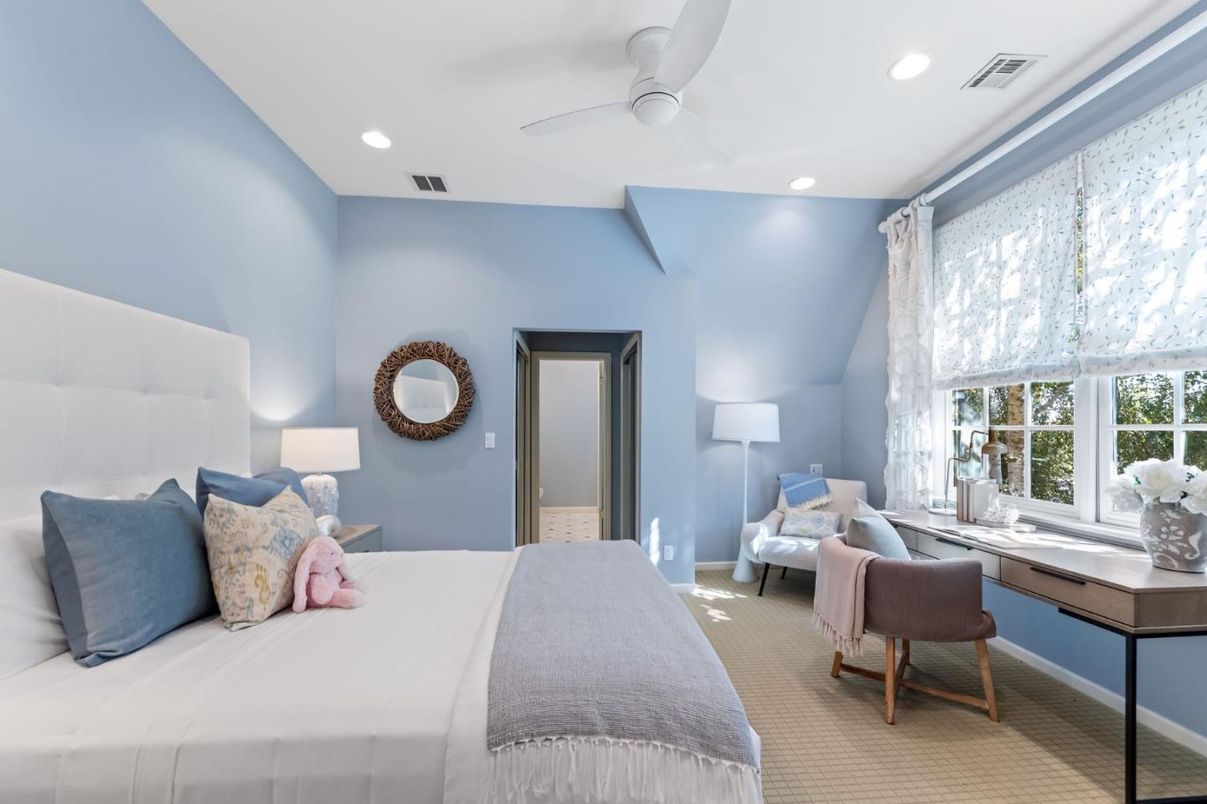 Bedroom, Home Office, Interior, Recessed Lighting