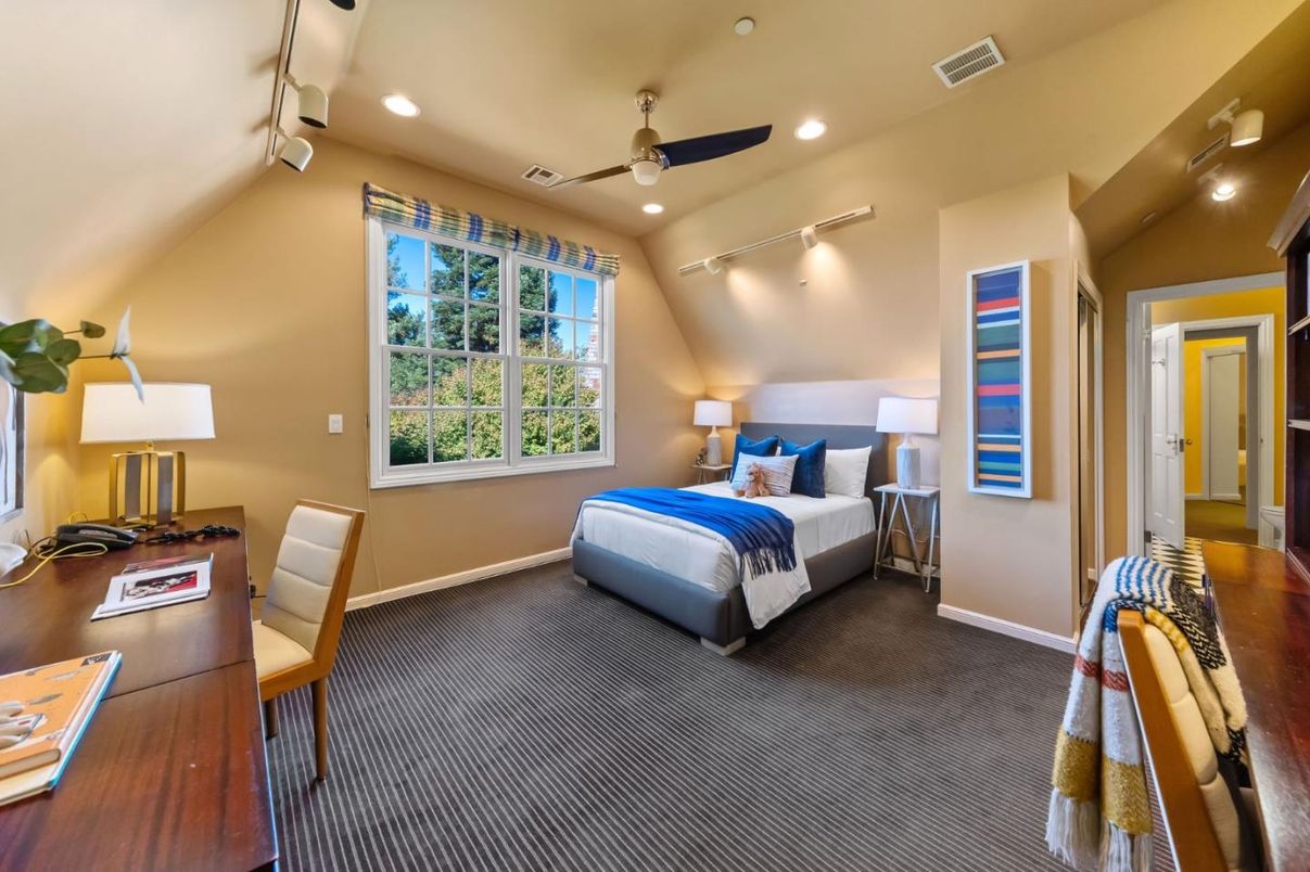 Bedroom, Home Office, Interior, Recessed Lighting