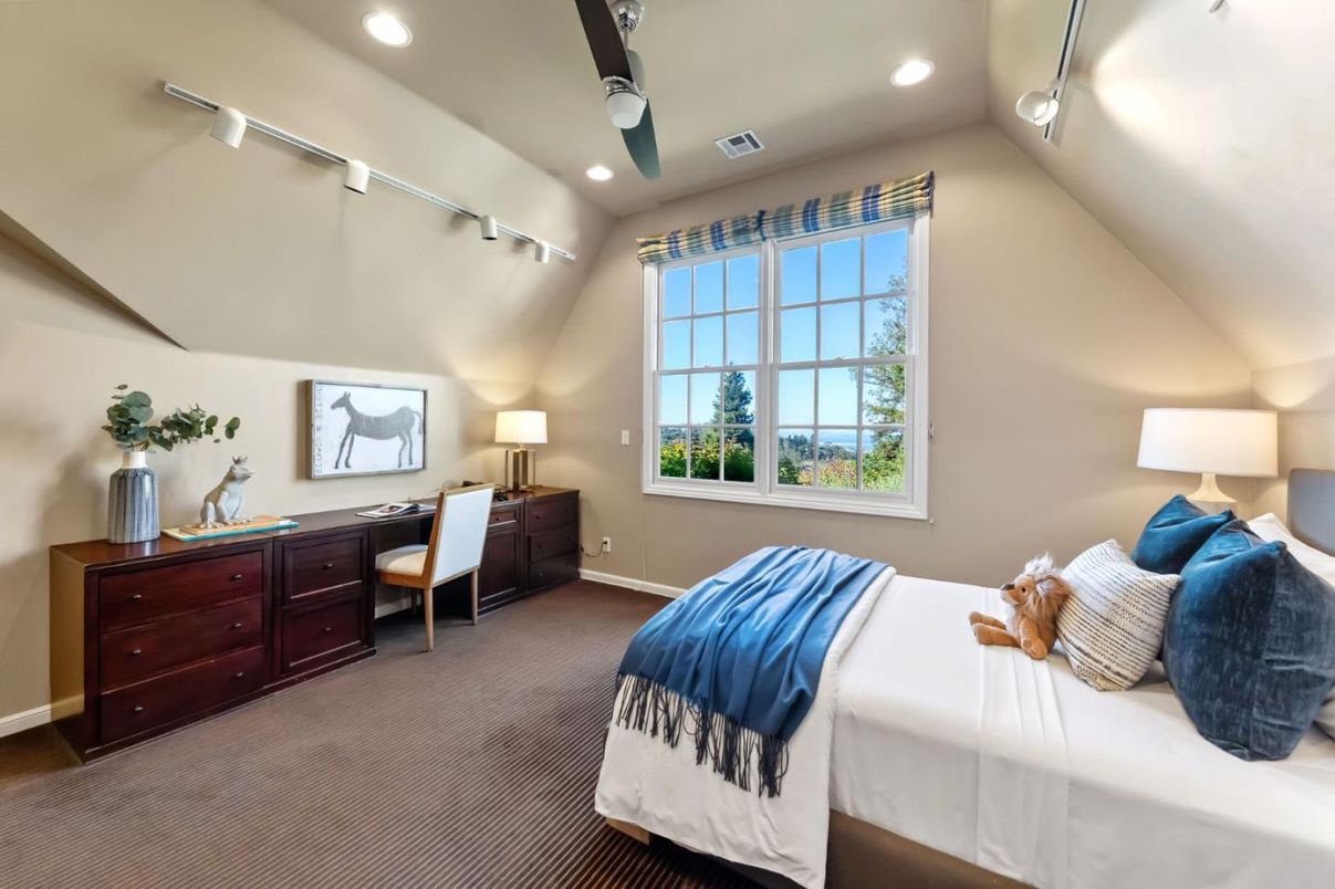 Bedroom, Home Office, Interior, Recessed Lighting