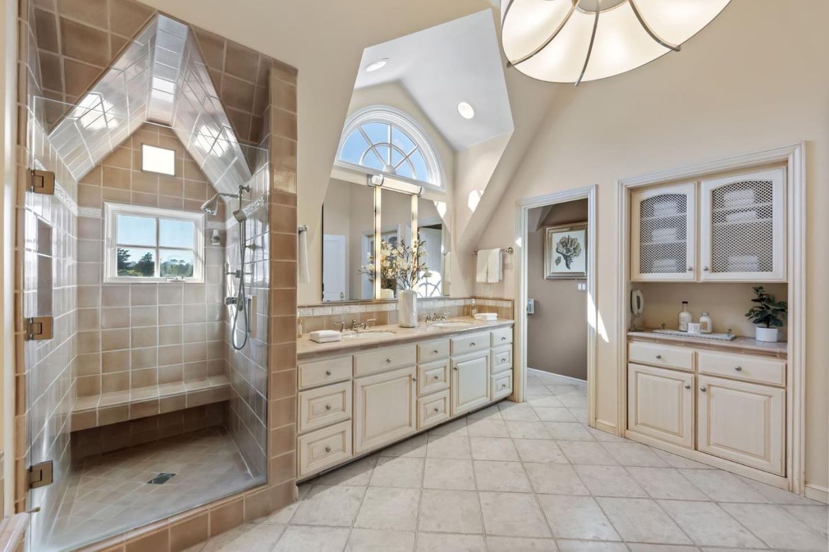 Bathroom, Dual Sink Vanities, Glass Shower, Interior