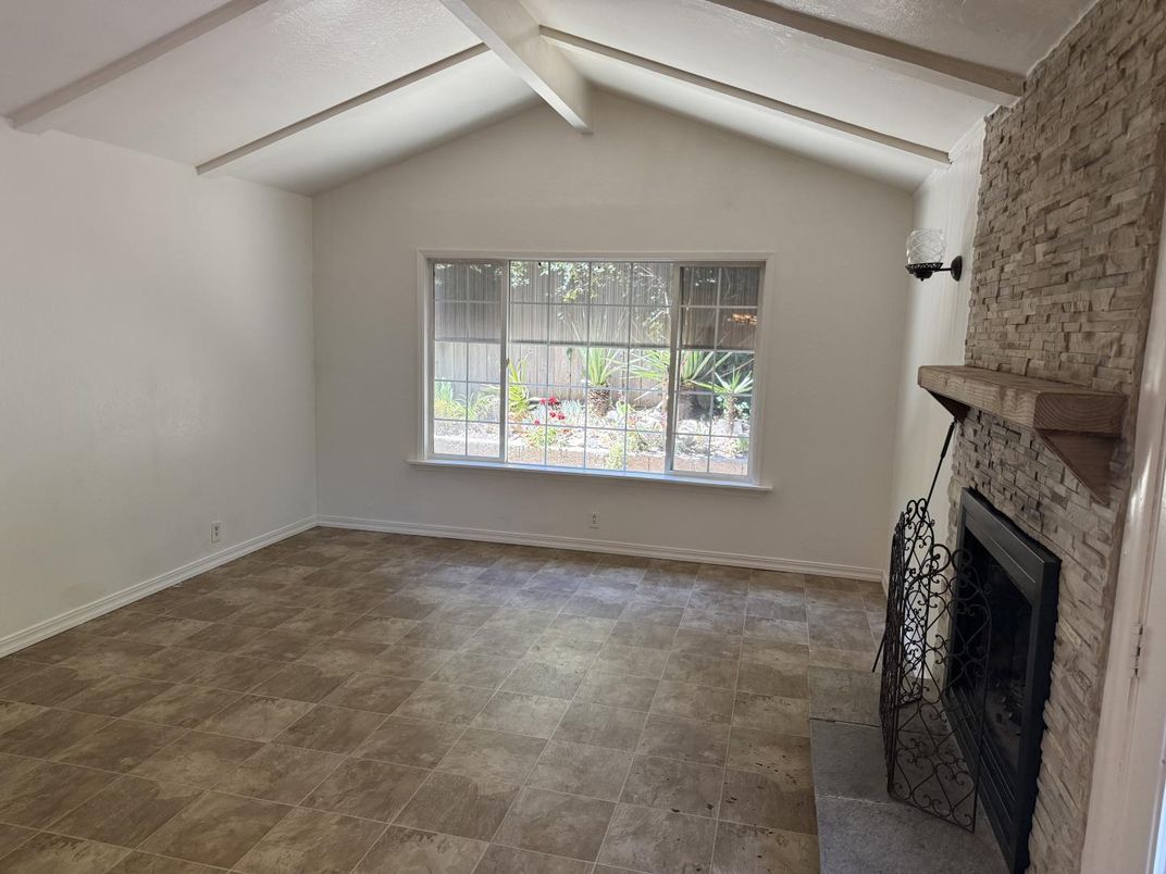 Empty room, Fireplace, Interior, Stone Walls
