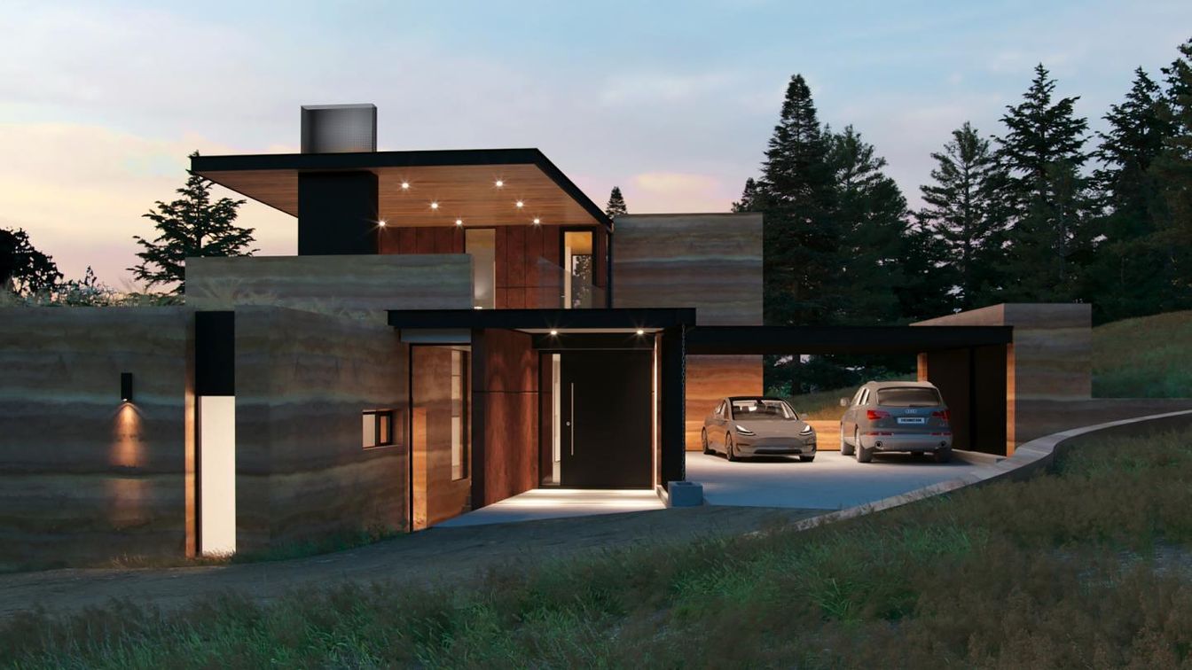 Backyard, Exterior, Facade, Modern