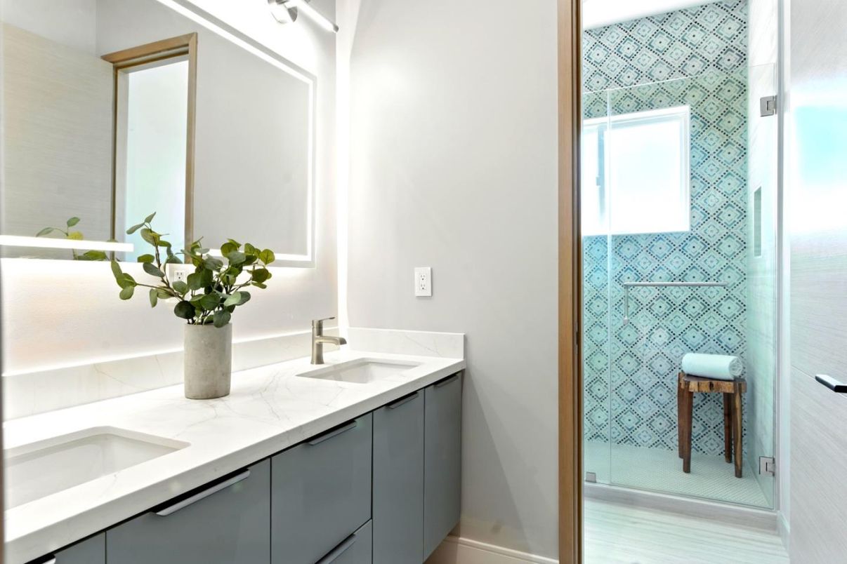 Bathroom, Glass Shower, Interior