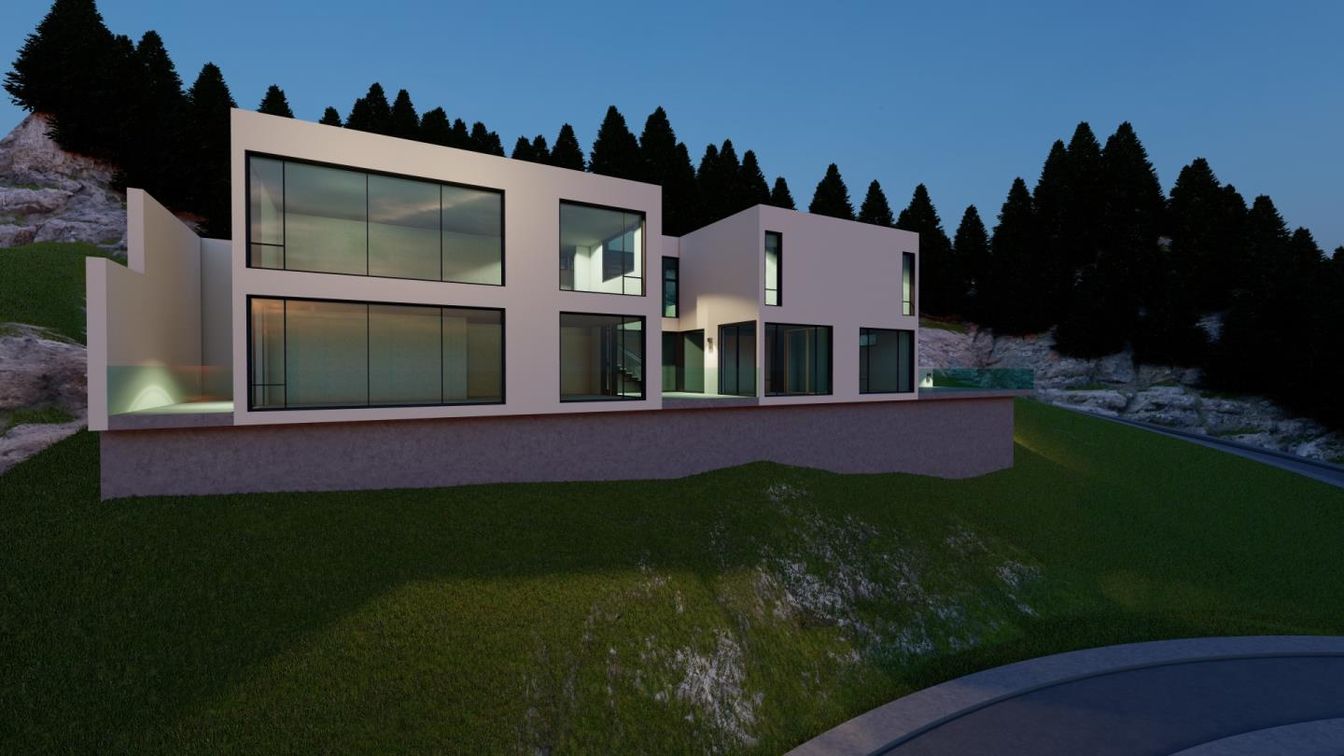 Backyard, Exterior, Facade, Modern