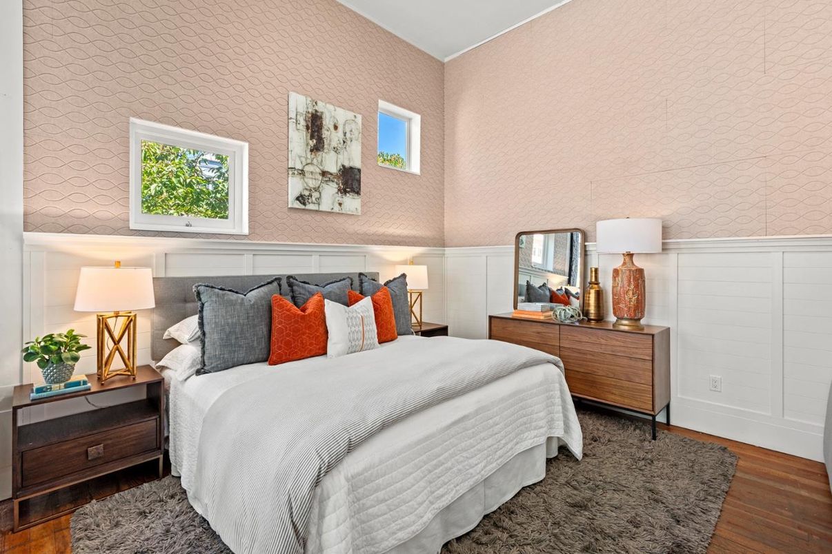 Bedroom, Interior, Wood Texture Flooring
