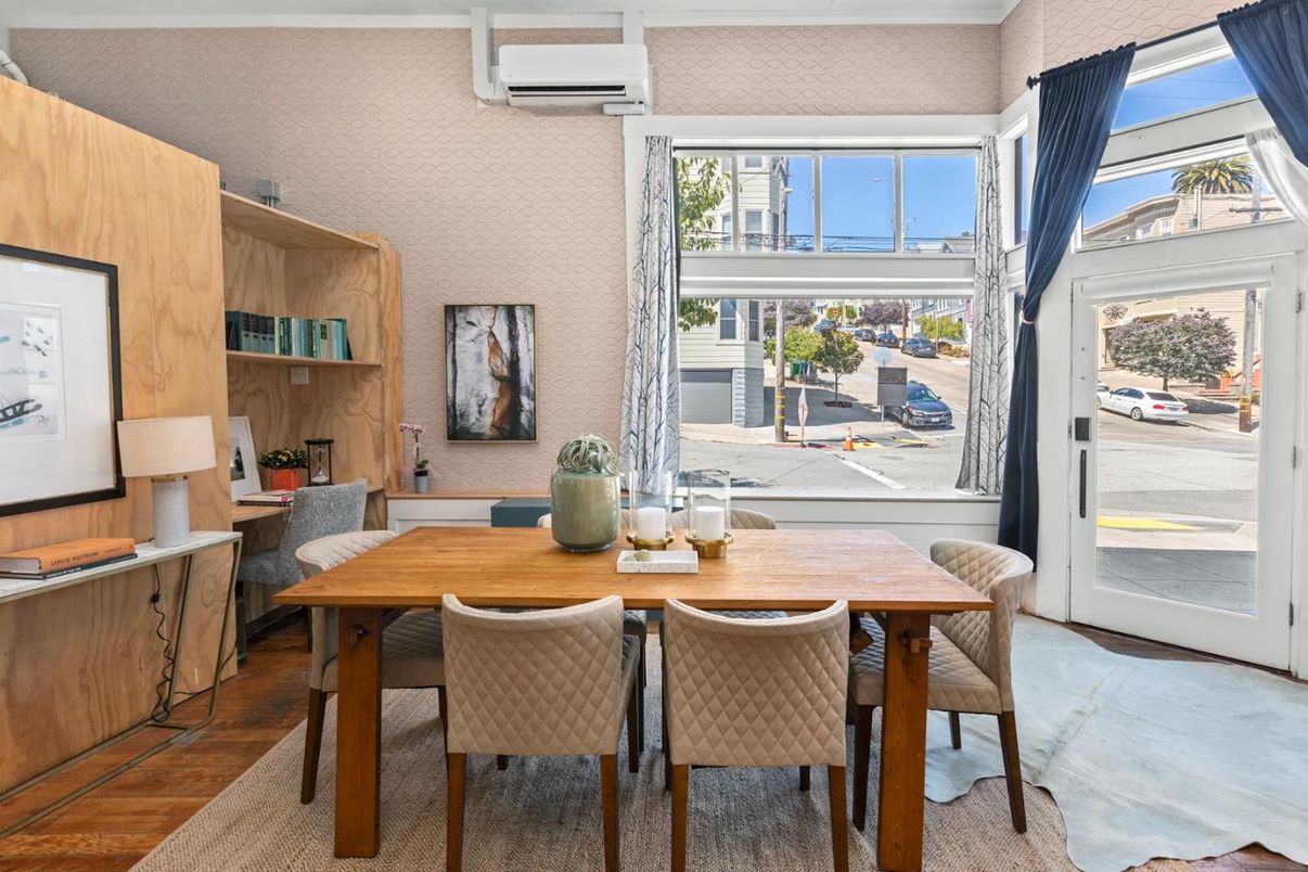 Dining room, Interior, Wood Texture Flooring