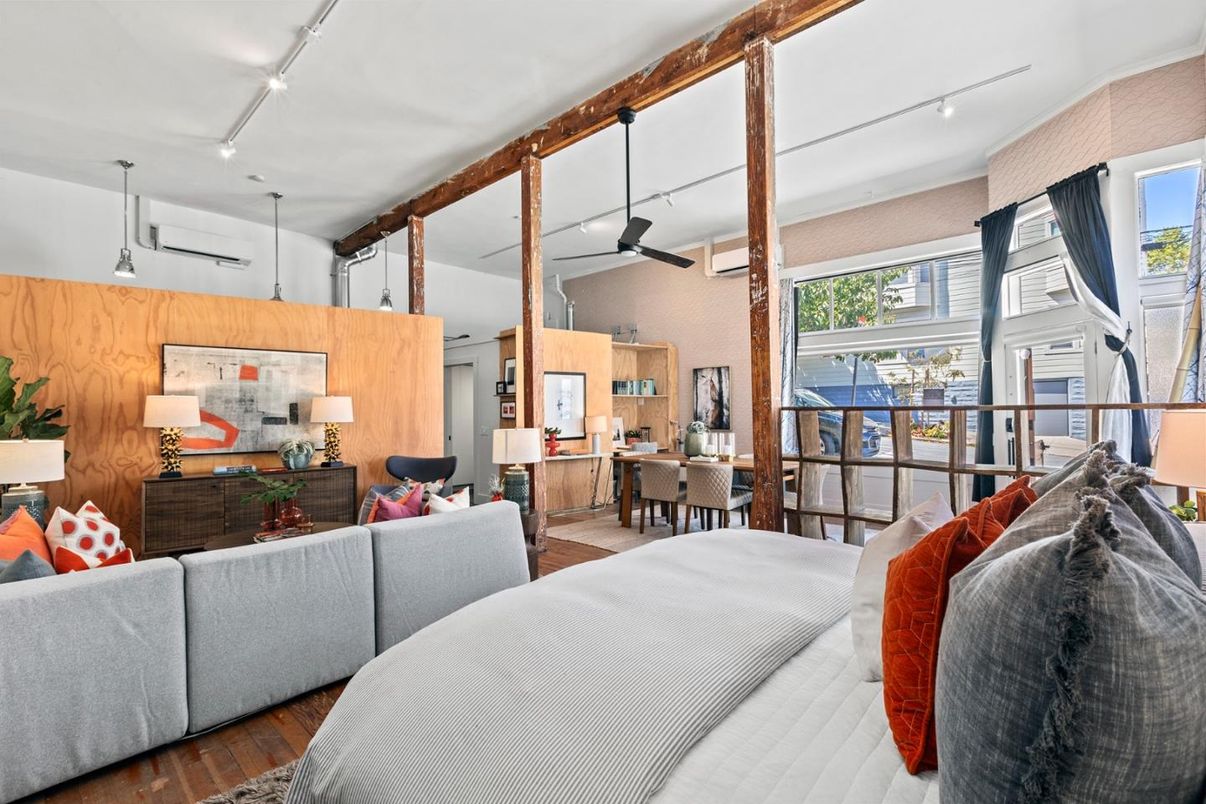 Bedroom, Dining room, Interior, Living room, Wood Texture Flooring