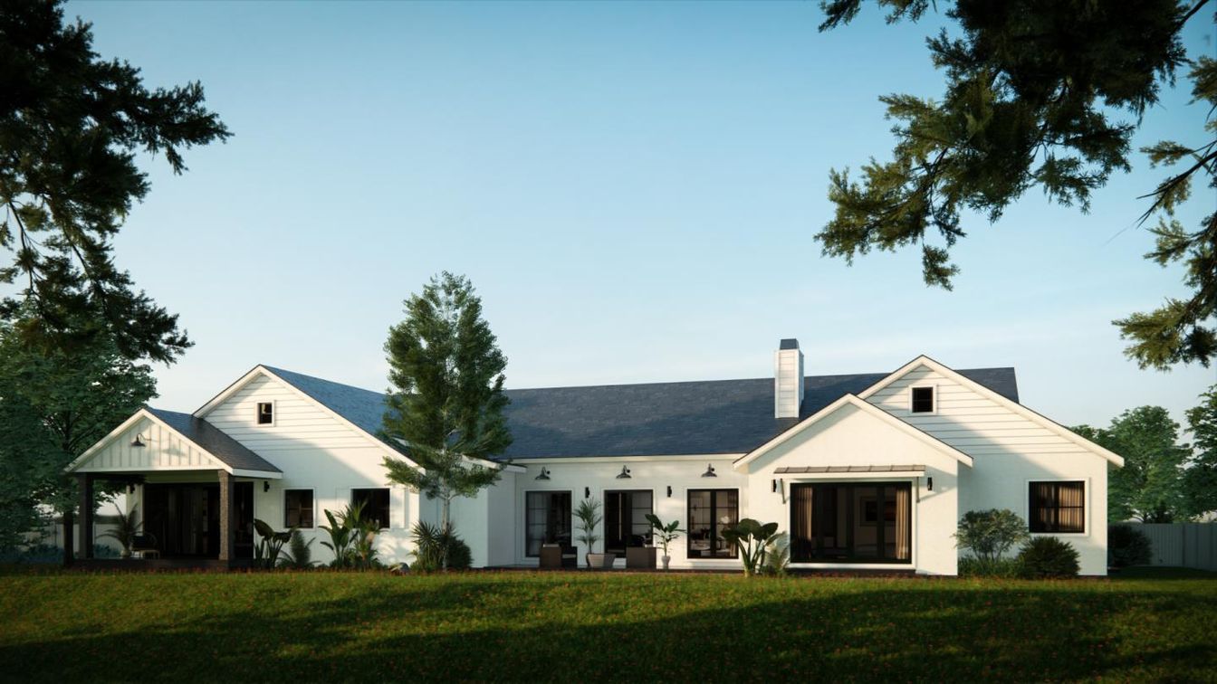 Backyard, Exterior, Facade, Farmhouse