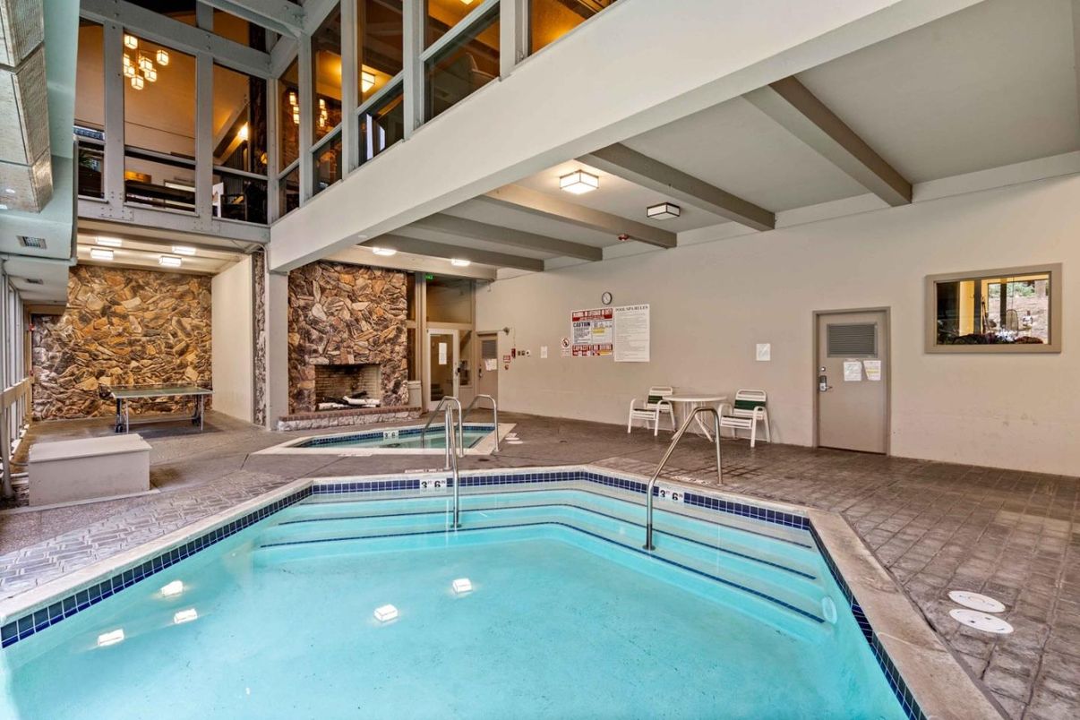 Fireplace, Interior, Pool, Stone Walls