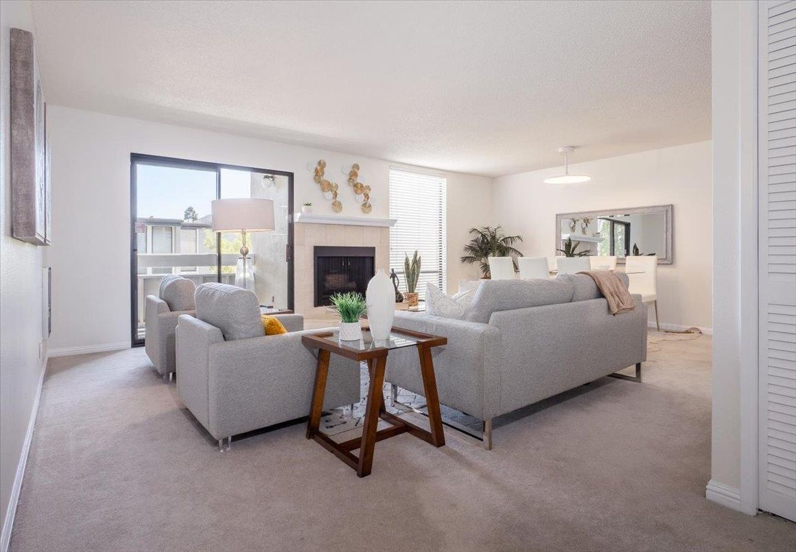 Dining room, Fireplace, Interior, Living room, Pendant Lights
