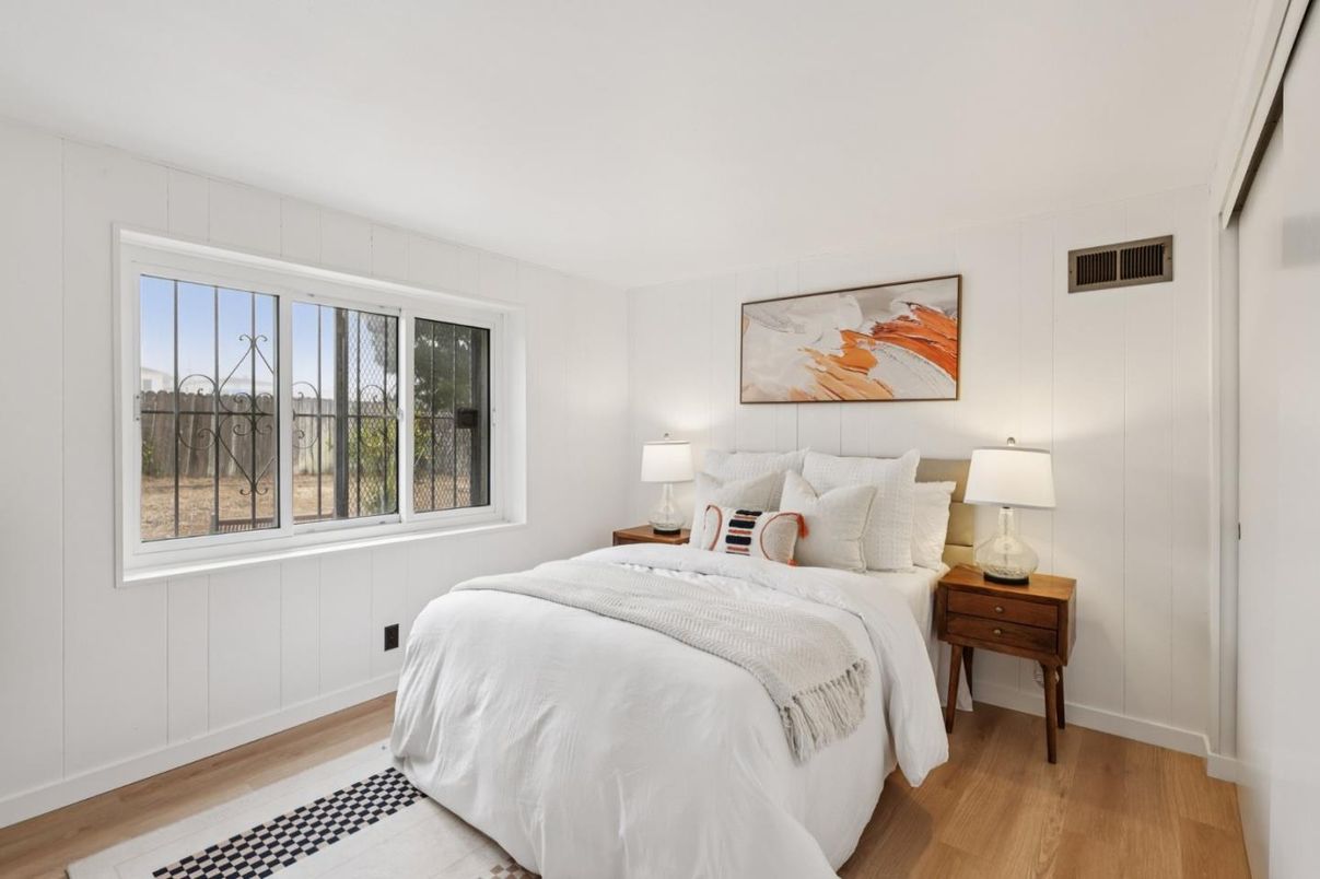 Bedroom, Interior, Wood Texture Flooring