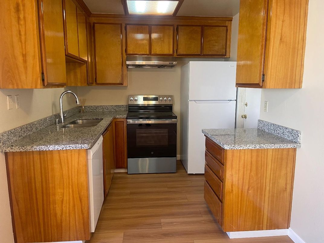 Interior, Kitchen, Wood Texture Flooring