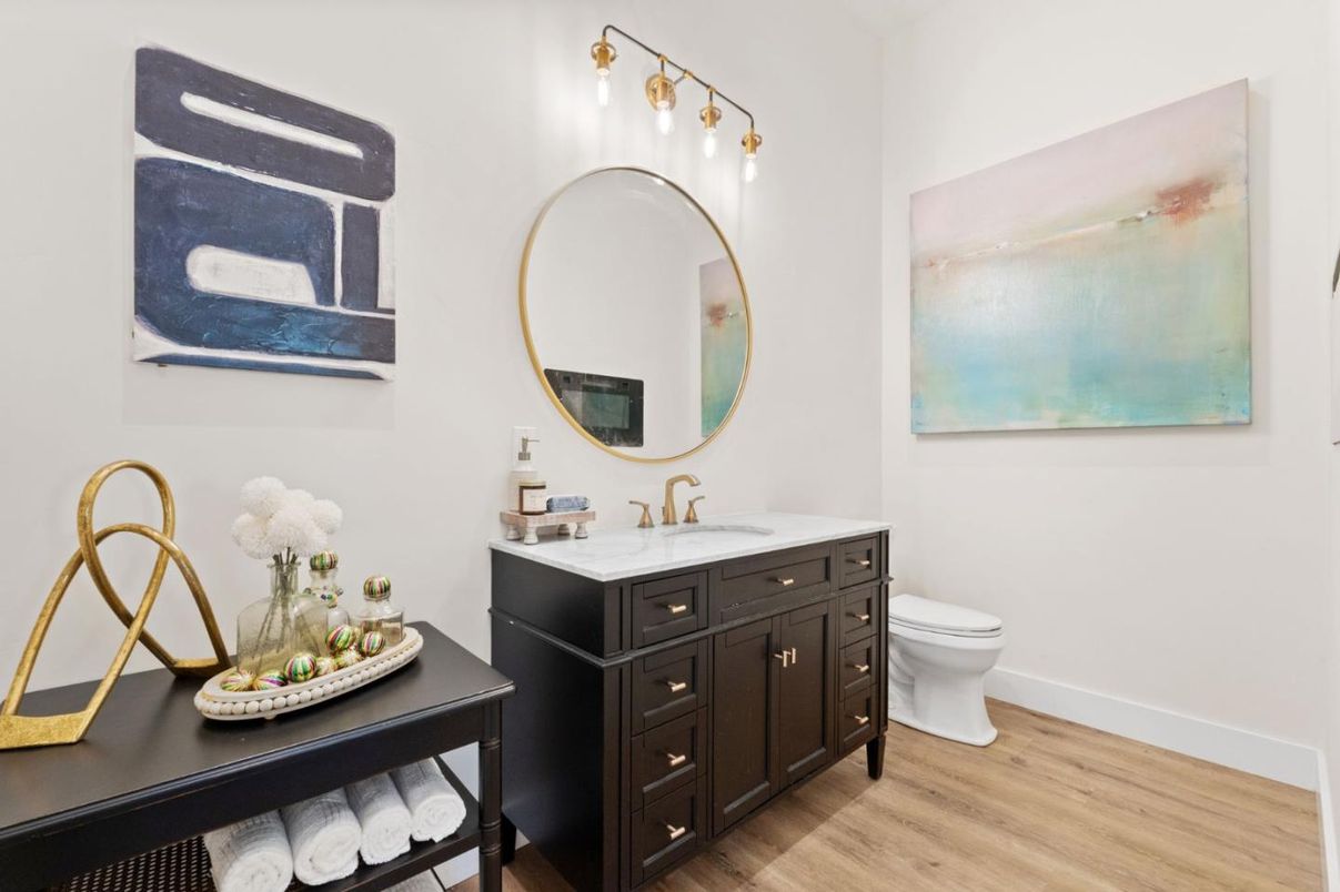 Bathroom, Interior, Wood Texture Flooring