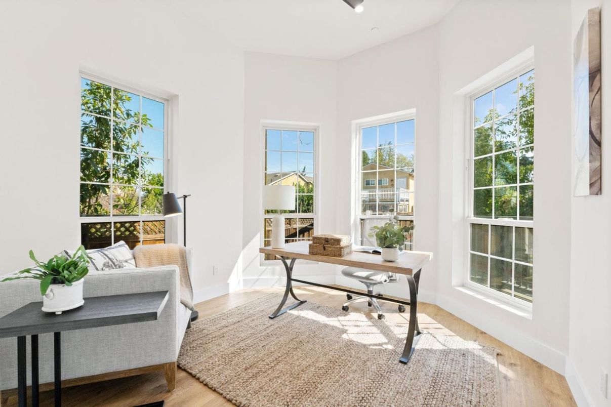 Home Office, Interior, Wood Texture Flooring