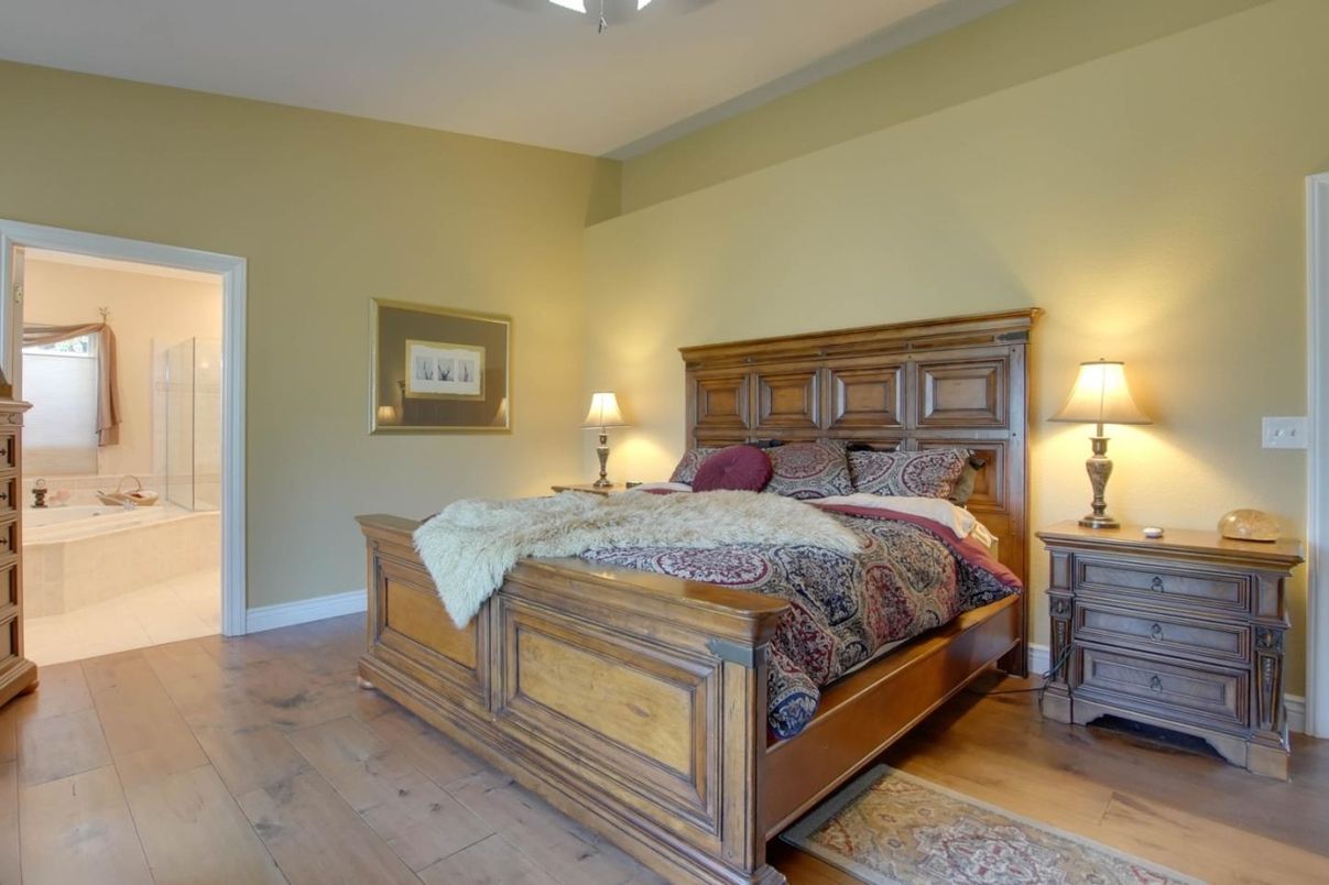 Bedroom, Interior, Wood Texture Flooring