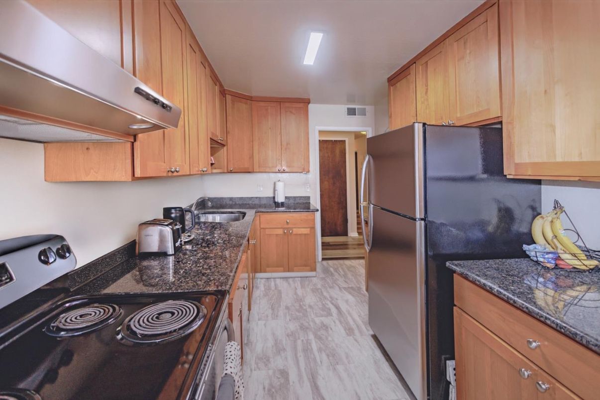 Interior, Kitchen, Wood Texture Flooring