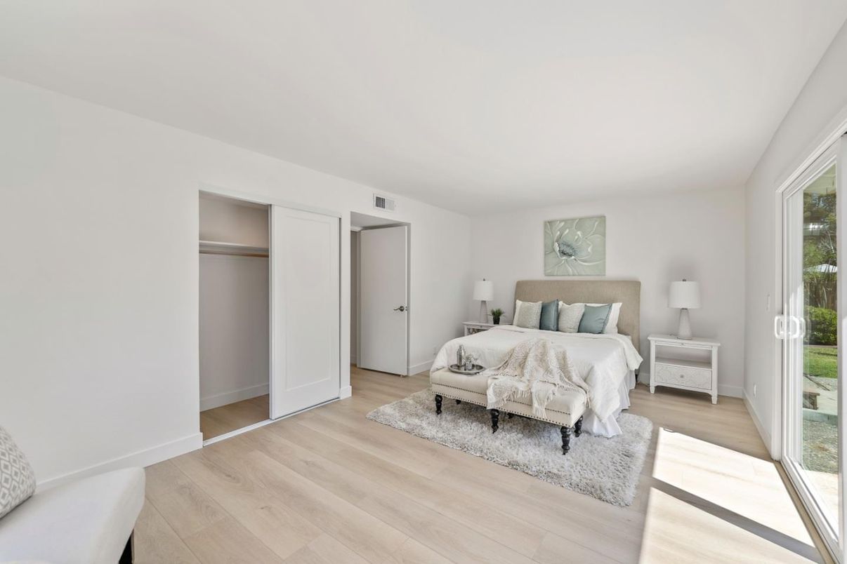 Bedroom, Interior, Wood Texture Flooring