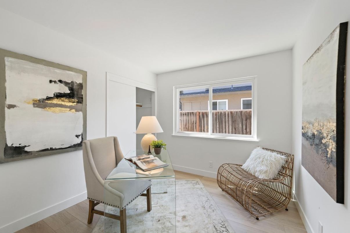 Home Office, Interior, Wood Texture Flooring