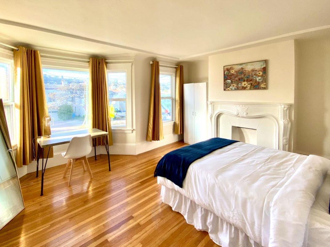 Bedroom, Interior, Wood Texture Flooring