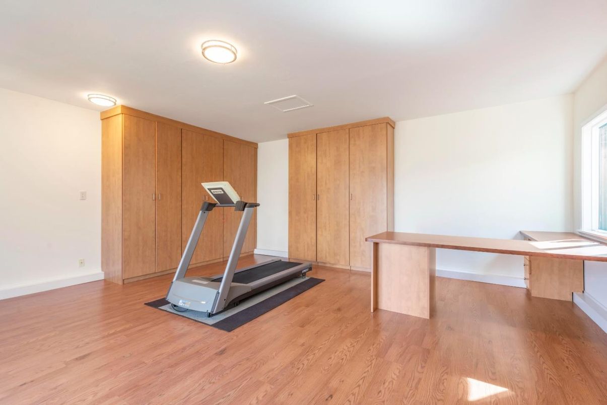 Fitness Equipment, Interior, Wood Texture Flooring