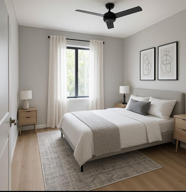 Bedroom, Interior, Wood Texture Flooring