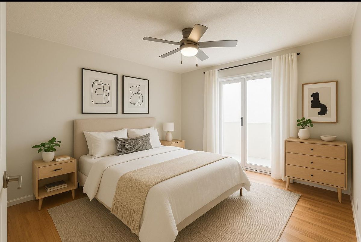 Bedroom, Interior, Wood Texture Flooring