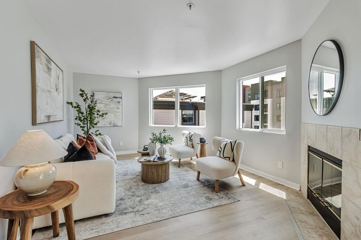 Fireplace, Interior, Living room, Wood Texture Flooring