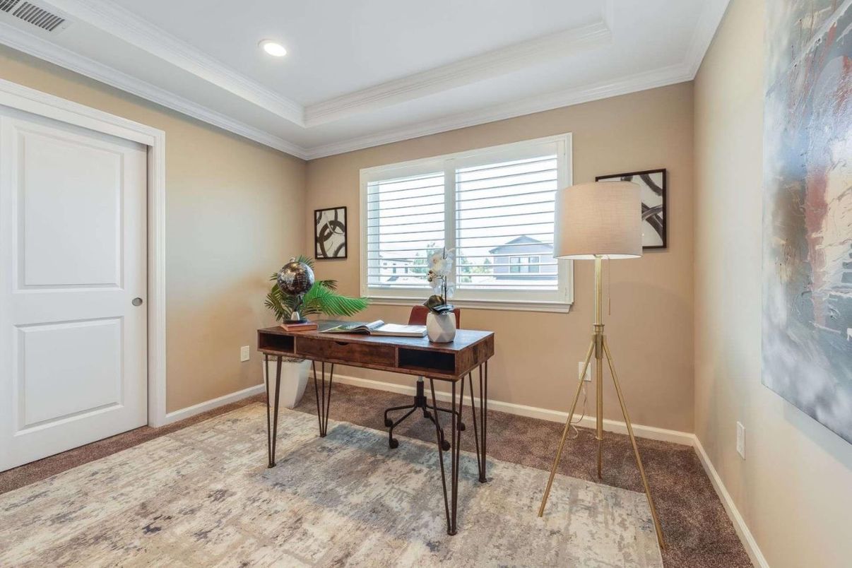 Home Office, Interior, Recessed Lighting