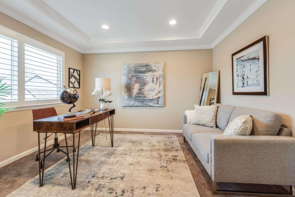 Home Office, Interior, Recessed Lighting