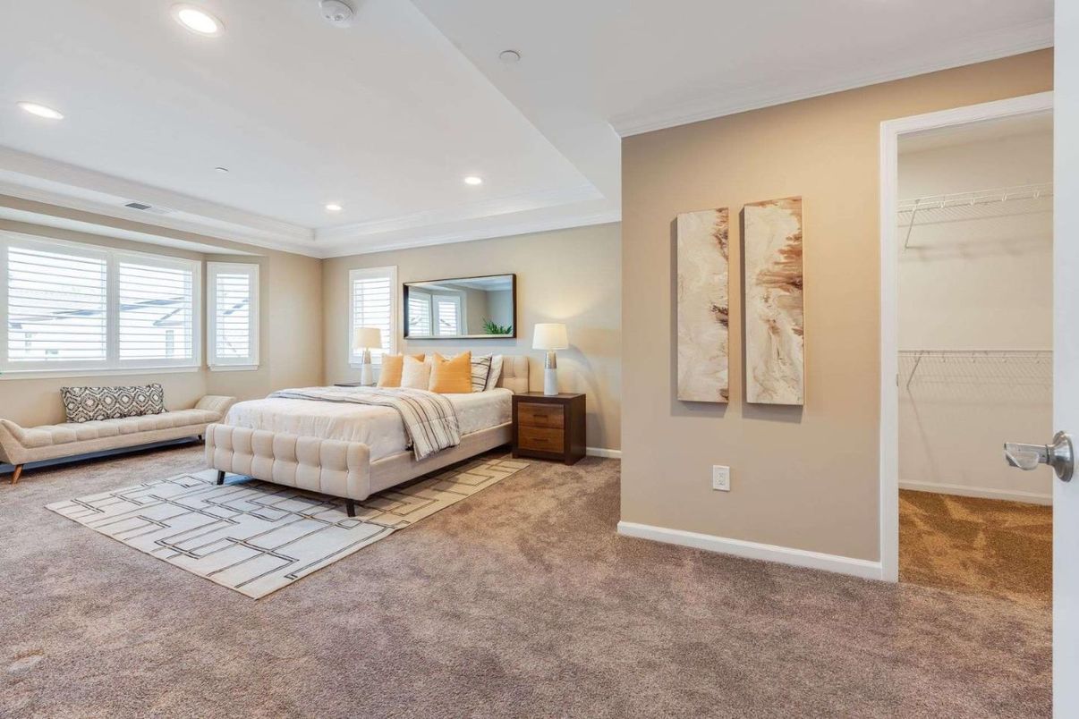 Bedroom, Interior, Recessed Lighting